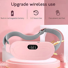 Portable Cordless Heating Pad for Menstrual Cramps Relief | 3-Temperature & 4-Massage Modes | Stomach & Back Pain Relief Device for Women